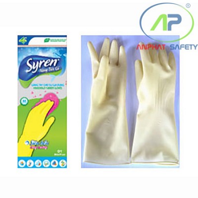 Găng tay cao su gia dụng cao cấp hiệu Syren (kiểu hàn quốc)  size L